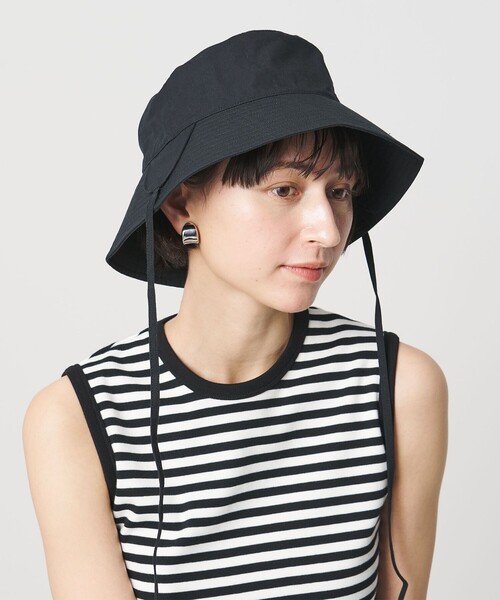 KIJIMA TAKAYUKI（キジマ　タカユキ）の「＜KIJIMA TAKAYUKI＞K バケットハット（ハット・レディース・オフホワイト/ブラック・FREE）」の7枚目の写真
