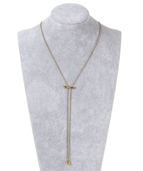 LEPSIM（レプシィム）の「ステンレススライドネックレス　647055（ネックレス・レディース・シルバー/ゴールド・ONE SIZE）」の5枚目の写真