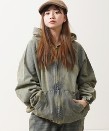 【セットアップ可能】12oz デニム ジップパーカー / 12oz Denim Zip Hoodie
