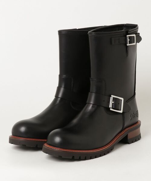 Schott(ショット)の「Schott ENGINEER BOOTS LONG ショット(ブーツ・メンズ・ベージュ/ブラック・25cm/25.5cm/26cm/26.5cm/27cm/28cm/27.5cm)」の2枚目の写真