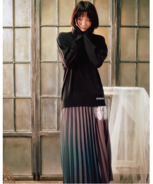 Etrarium(エトラリウム)の「”Etrarium” Turtle Knit(Tシャツ/カットソー・レディース・ブルー/ブラック・SMALL)」の3枚目の写真