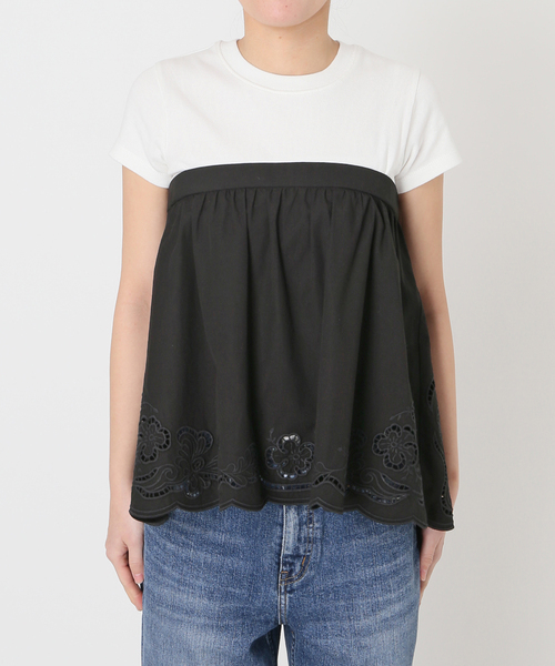 Spick & Span(スピックアンドスパン)の「カットワークエンブロイダリーキャミソール(キャミソール・レディース・ホワイト/ブラック・FREE)」の11枚目の写真