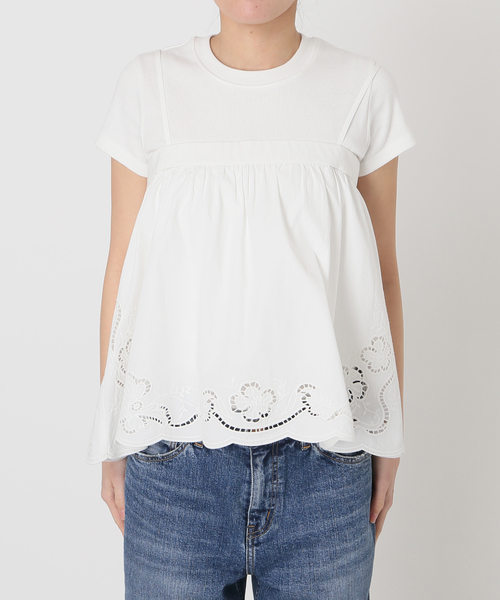 Spick & Span(スピックアンドスパン)の「カットワークエンブロイダリーキャミソール(キャミソール・レディース・ホワイト/ブラック・FREE)」の15枚目の写真