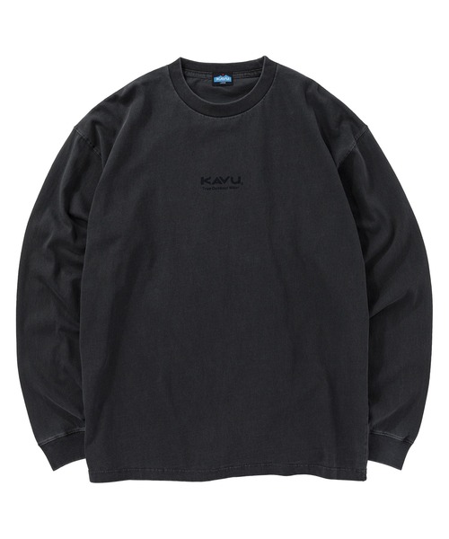 KAVU(カブー)の「KAVU/カブー LS Good Time Tee ( pigment)/ロングスリーブ グッドタイム Tシャツ(Tシャツ/カットソー・メンズ・ナチュラル/ブラック/ネイビー・MEDIUM/X-LARGE/LARGE)」の4枚目の写真