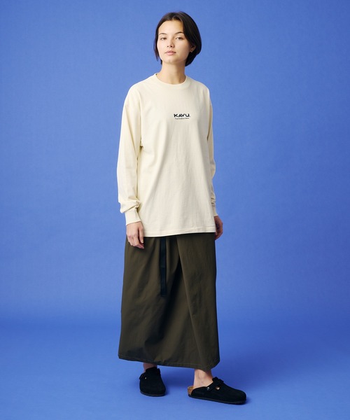 KAVU(カブー)の「KAVU/カブー LS Good Time Tee ( pigment)/ロングスリーブ グッドタイム Tシャツ(Tシャツ/カットソー・メンズ・ナチュラル/ブラック/ネイビー・MEDIUM/X-LARGE/LARGE)」の11枚目の写真