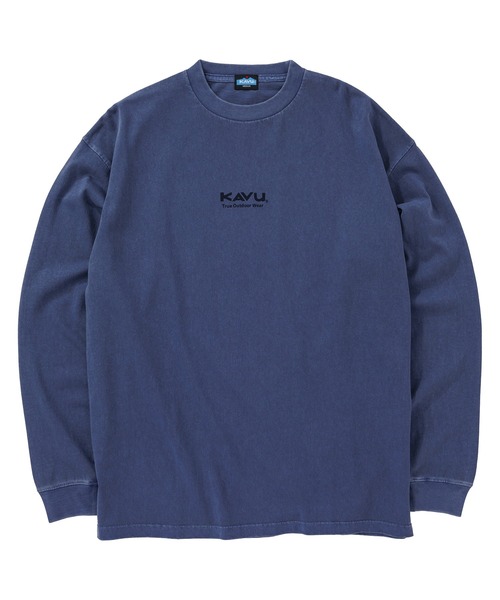 KAVU(カブー)の「KAVU/カブー LS Good Time Tee ( pigment)/ロングスリーブ グッドタイム Tシャツ(Tシャツ/カットソー・メンズ・ナチュラル/ブラック/ネイビー・MEDIUM/X-LARGE/LARGE)」の14枚目の写真