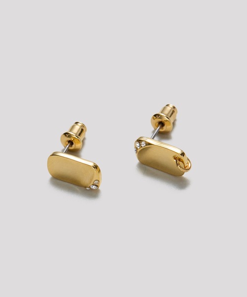 LAPUIS(ラピュイ)の「LAPUIS(ラピュイ)Bijou Plate pierced earrings(ピアス(両耳用)・レディース・マルチ/ゴールド・FREE)」の10枚目の写真