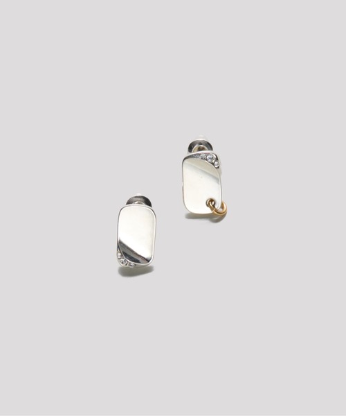 LAPUIS(ラピュイ)の「LAPUIS(ラピュイ)Bijou Plate pierced earrings(ピアス(両耳用)・レディース・マルチ/ゴールド・FREE)」の7枚目の写真
