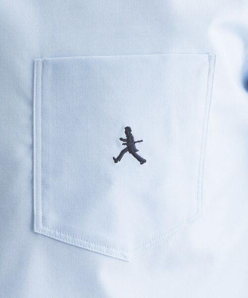 TAKEO KIKUCHI(タケオキクチ)の「【BOWLER HAT LABEL】ボーラーハットウォーカー刺繍 ボタンダウンシャツ(シャツ/ブラウス・メンズ・ホワイト/ライトブルー/ネイビー・02/03/04)」の16枚目の写真