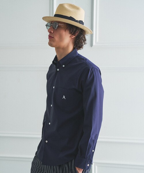 TAKEO KIKUCHI(タケオキクチ)の「【BOWLER HAT LABEL】ボーラーハットウォーカー刺繍 ボタンダウンシャツ(シャツ/ブラウス・メンズ・ホワイト/ライトブルー/ネイビー・02/03/04)」の18枚目の写真