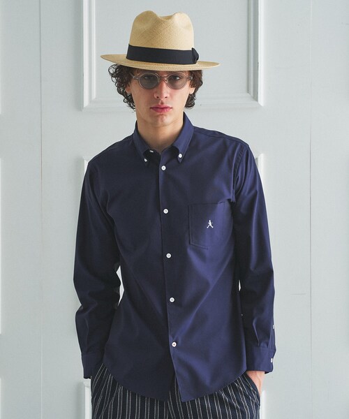 TAKEO KIKUCHI(タケオキクチ)の「【BOWLER HAT LABEL】ボーラーハットウォーカー刺繍 ボタンダウンシャツ(シャツ/ブラウス・メンズ・ホワイト/ライトブルー/ネイビー・02/03/04)」の21枚目の写真