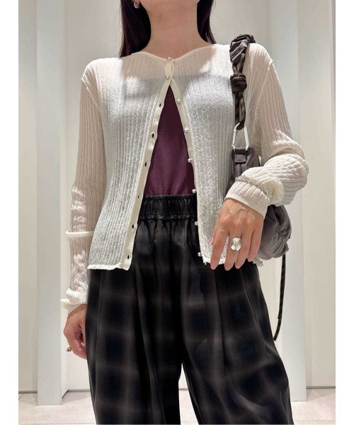 UNDERSON UNDERSON(アンダーソン アンダーソン)の「WASHIFABRICベアトップキャミソール/カップ付き(キャミソール・レディース・ライム/ワインレッド・0/1/2)」の15枚目の写真