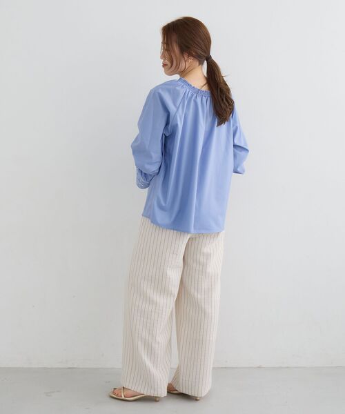 le.coeur blanc(ルクールブラン)の「ウォッシャブルイージーパンツ(その他パンツ・レディース・ホワイト系その他2/サンドベージュ/ミント/ネイビー/ラベンダー・36/38)」の19枚目の写真