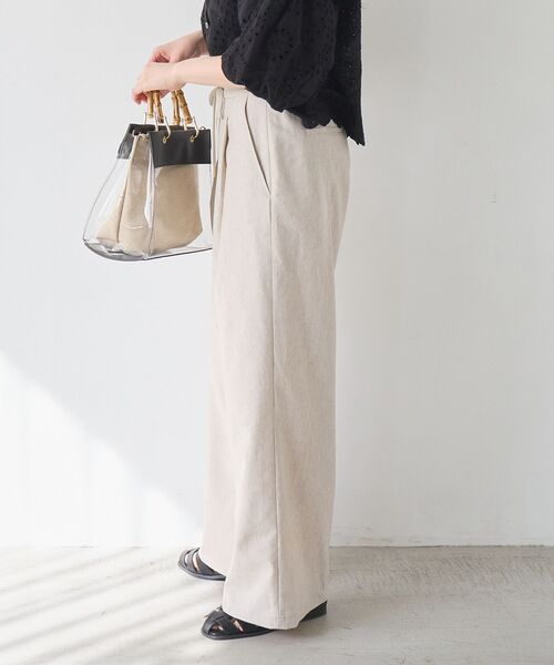 le.coeur blanc(ルクールブラン)の「ウォッシャブルイージーパンツ(その他パンツ・レディース・ホワイト系その他2/サンドベージュ/ミント/ネイビー/ラベンダー・36/38)」の13枚目の写真