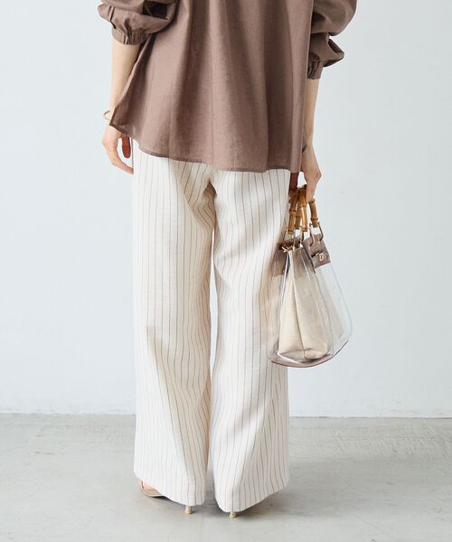 le.coeur blanc（ルクールブラン）の「ウォッシャブルイージーパンツ（その他パンツ・レディース・ホワイト系その他2/サンドベージュ/ミント/ネイビー/ラベンダー・36/38）」の7枚目の写真