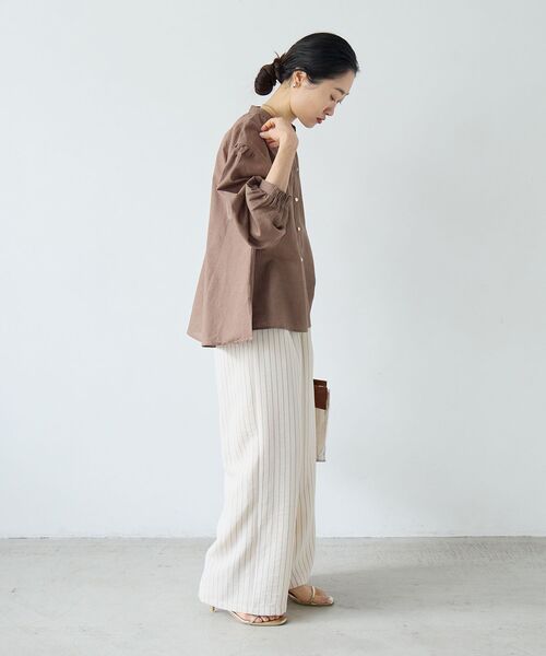 le.coeur blanc（ルクールブラン）の「ウォッシャブルイージーパンツ（その他パンツ・レディース・ホワイト系その他2/サンドベージュ/ミント/ネイビー/ラベンダー・36/38）」の12枚目の写真