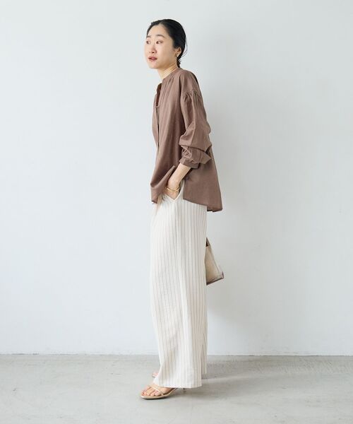 le.coeur blanc（ルクールブラン）の「ウォッシャブルイージーパンツ（その他パンツ・レディース・ホワイト系その他2/サンドベージュ/ミント/ネイビー/ラベンダー・36/38）」の14枚目の写真