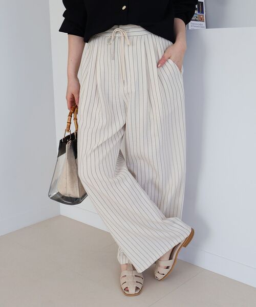 le.coeur blanc（ルクールブラン）の「ウォッシャブルイージーパンツ（その他パンツ・レディース・ホワイト系その他2/サンドベージュ/ミント/ネイビー/ラベンダー・36/38）」の18枚目の写真