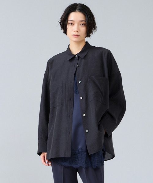 Liesse（リエス）の「レーストリムキャミソール（シャツ/ブラウス・レディース・アイボリー/ブラウン/ネイビー・FREE）」の14枚目の写真