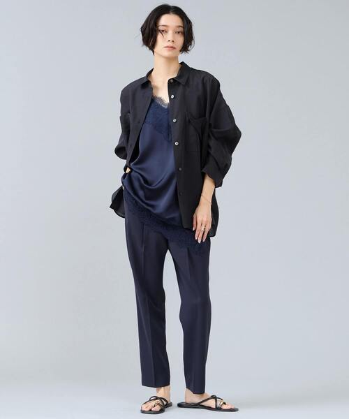 Liesse（リエス）の「レーストリムキャミソール（シャツ/ブラウス・レディース・アイボリー/ブラウン/ネイビー・FREE）」の15枚目の写真