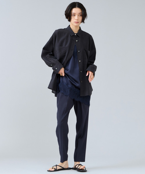 Liesse（リエス）の「レーストリムキャミソール（シャツ/ブラウス・レディース・アイボリー/ブラウン/ネイビー・FREE）」の16枚目の写真