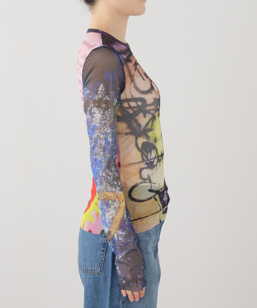 P.A.M.（パム）の「P.A.M. / パークスアンドミニ PHOTO MESH TOP JOSHUA GORDON（Tシャツ/カットソー・レディース・その他・SMALL）」の2枚目の写真