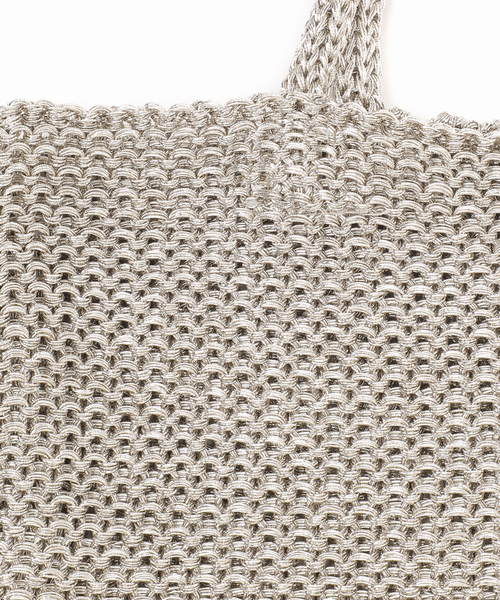 JOURNAL STANDARD relume(ジャーナルスタンダード レリューム)の「《追加》RELUME ラメアミトート(トートバッグ・レディース・シルバー/ブラウン/ブラック/ボルドー・FREE)」の18枚目の写真