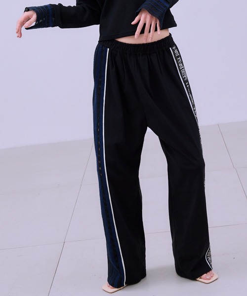 THINGS THAT MATTER(シングス ザット マター)の「TORCHON LACE SWITCHING PANTS / トーション レース スイッチング パンツ(スウェットパンツ・レディース・ブラック/ネイビー/ベージュ・FREE)」の4枚目の写真