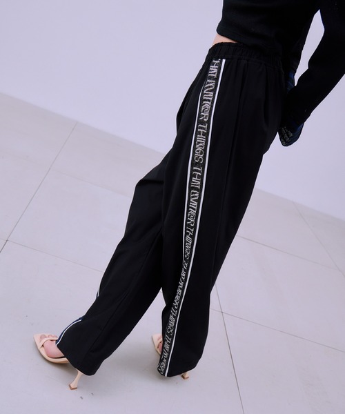 THINGS THAT MATTER(シングス ザット マター)の「TORCHON LACE SWITCHING PANTS / トーション レース スイッチング パンツ(スウェットパンツ・レディース・ブラック/ネイビー/ベージュ・FREE)」の8枚目の写真