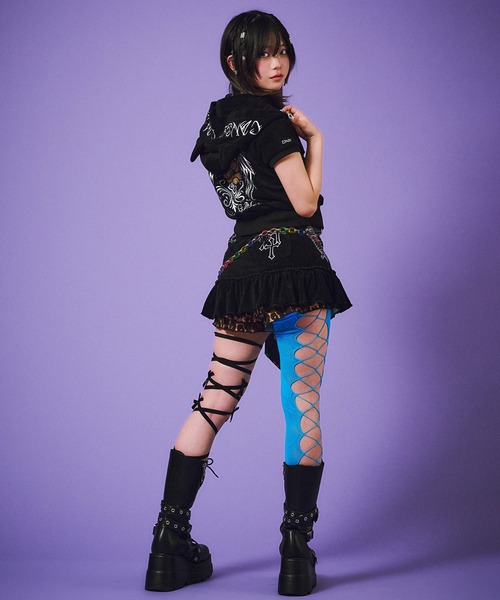 GALFY(ガルフィー)の「GALFY-VIVI★GALパーカー(パーカー・レディース・ブラック/ピンク・FREE)」の8枚目の写真