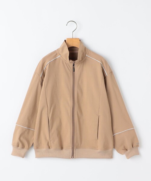 SHIPS(シップス)の「SHIPS KIDS:140~160cm / ライン スタンド スポーツ ブルゾン(その他トップス・キッズ・ベージュ/ブラック・140/160/150)」の2枚目の写真