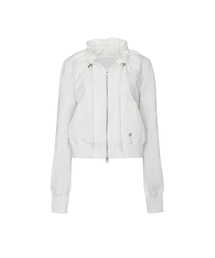 BLOOM ZIP-UP JACKET white