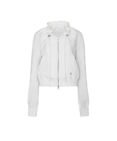 PAIN OR PLEASURE(ペインオアプレジャー)の「BLOOM ZIP-UP JACKET white(その他アウター・レディース・その他・SMALL/MEDIUM)」の1枚目の写真