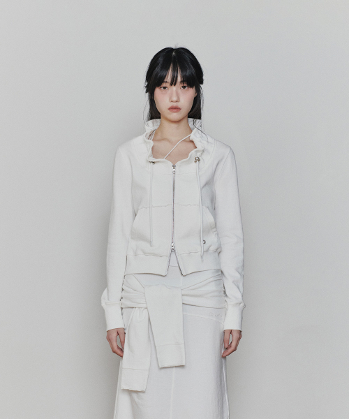 PAIN OR PLEASURE(ペインオアプレジャー)の「BLOOM ZIP-UP JACKET white(その他アウター・レディース・その他・SMALL/MEDIUM)」の2枚目の写真