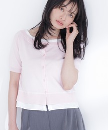 美品✦ヘヨンHYEON/ボートネックニットF/ピンク/♡カットマーク/袖先フリル HYEON☆ヘヨン☆apple pin knit☆アップルパイニット - メルカリ