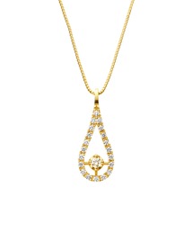 VENDOME AOYAMA | K18YG ダイヤモンド ネックレス(ネックレス)