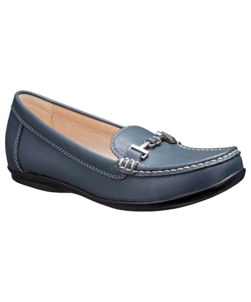 R.(REGAL FOOT COMMUNITY)(アールドット)の「アールドット S04C ビット付きフラットシューズ(スリッポン・レディース・ネイビー・24.5/24/23.5/23/22.5)」の2枚目の写真