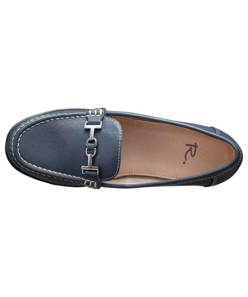 R.(REGAL FOOT COMMUNITY)(アールドット)の「アールドット S04C ビット付きフラットシューズ(スリッポン・レディース・ネイビー・24.5/24/23.5/23/22.5)」の3枚目の写真