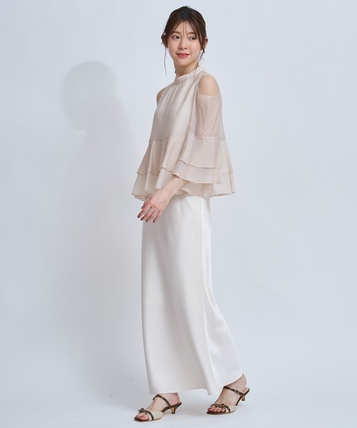 NOELA（ノエラ）の「ショルダーカットフリルブラウス（シャツ/ブラウス・レディース・ベージュ/オフホワイト・フリー）」の19枚目の写真