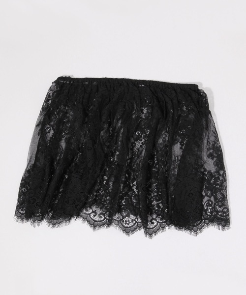 GLOBAL WORK（グローバルワーク）の「シアーレースビスチェ/ベルト/660184（ベルト・レディース・ブラック/オフホワイト・FREE）」の3枚目の写真