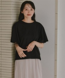 小さいサイズ 【接触冷感・UVカット】フレアスリーブTシャツ 低身長さん・小柄女性