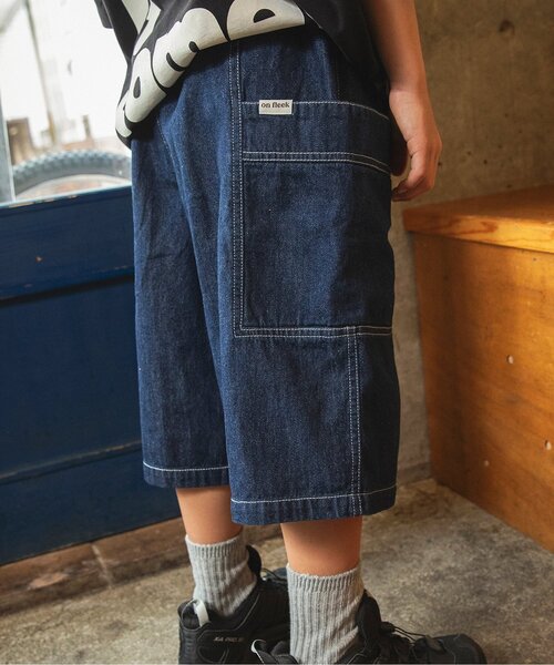 BREEZE（ブリーズ）の「B NEWJACK ワイドフィットハーフパンツ（その他パンツ・キッズ・カモフラージュ/インディゴブルー/ベージュ/レッド/ブラック・160/150/140/130/120/110/100/90）」の12枚目の写真