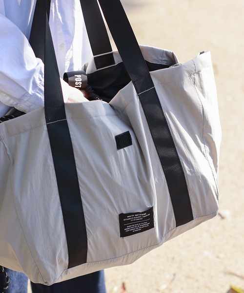 POST GENERAL（ポストジェネラル）の「POST GENERAL ポストジェネラル THE SHOPPING BASKET COOLER TOTE ザ ショッピングバスケットクーラートート（トートバッグ・メンズ・ブラック/グレイッシュベージュ/オリーブ・FREE）」の2枚目の写真