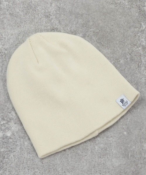 BAYFLOW（ベイフロー）の「ベーシックビーニー（ニットキャップ/ビーニー・メンズ・ブルー/グレー/ブラック/アイボリー・FREE）」の4枚目の写真