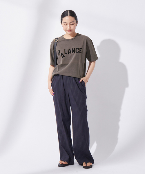 journal standard L'essage(ジャーナルスタンダードレサージュ)の「《別注》【MIXTA/ミクスタ】BALANCE CREW T-SHIRTS:Tシャツ(Tシャツ/カットソー・レディース・ブラック/アイボリー・MEDIUM)」の21枚目の写真