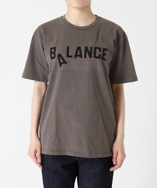 journal standard L'essage(ジャーナルスタンダードレサージュ)の「《別注》【MIXTA/ミクスタ】BALANCE CREW T-SHIRTS:Tシャツ(Tシャツ/カットソー・レディース・ブラック/アイボリー・MEDIUM)」の6枚目の写真