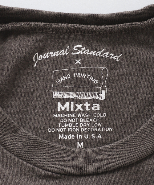 journal standard L'essage(ジャーナルスタンダードレサージュ)の「《別注》【MIXTA/ミクスタ】BALANCE CREW T-SHIRTS:Tシャツ(Tシャツ/カットソー・レディース・ブラック/アイボリー・MEDIUM)」の19枚目の写真