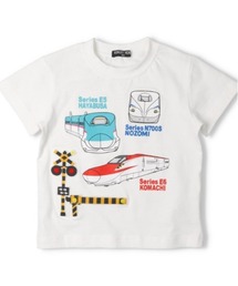 hungry heart（ハングリーハート）の「新幹線電車プリント仕掛け半袖Tシャツ（Tシャツ/カットソー）」