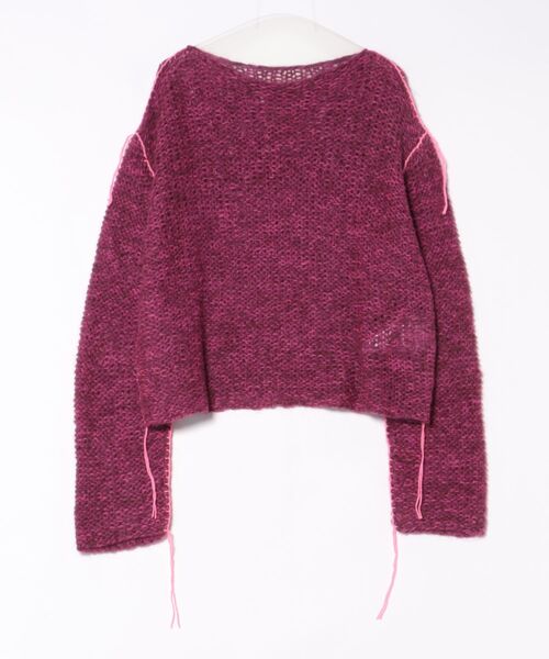 forget-me-nots(フォーゲットミーノッツ)の「Gloomy #80(ニット/セーター・レディース・レッド・ONE SIZE)」の1枚目の写真