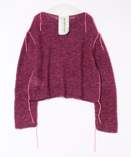 forget-me-nots(フォーゲットミーノッツ)の「Gloomy #80(ニット/セーター・レディース・レッド・ONE SIZE)」の2枚目の写真